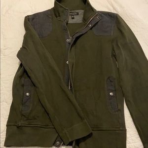 Banana republic men’s dark green zip up